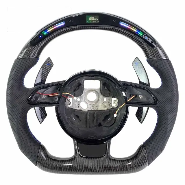 Volant carbone Audi A4, A5 et Q5 B8 à LED