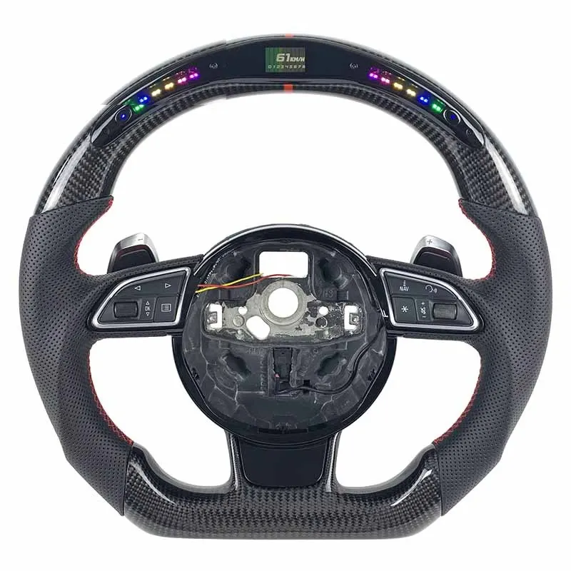 Volant carbone Audi A4, A5 et Q5 B8 à LED, vue 2 sur 6