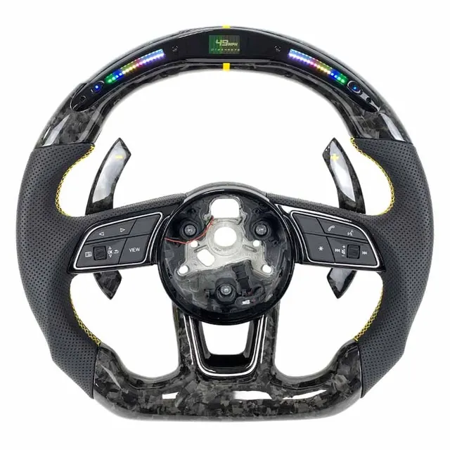 Volant carbone Audi A4 et A5 B9 S line à LED
