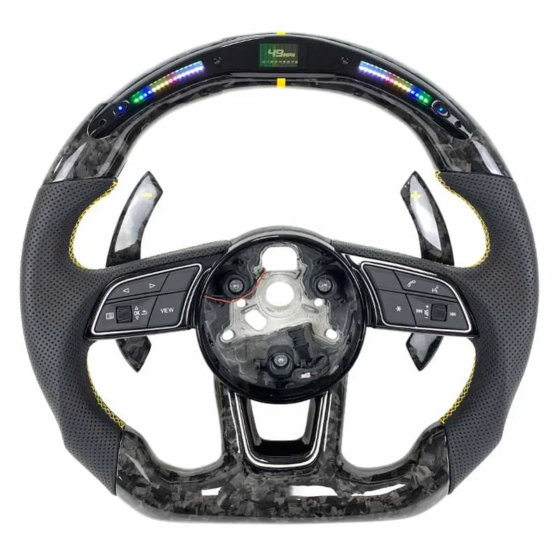 Volant carbone Audi A4 et A5 B9 S line à LED