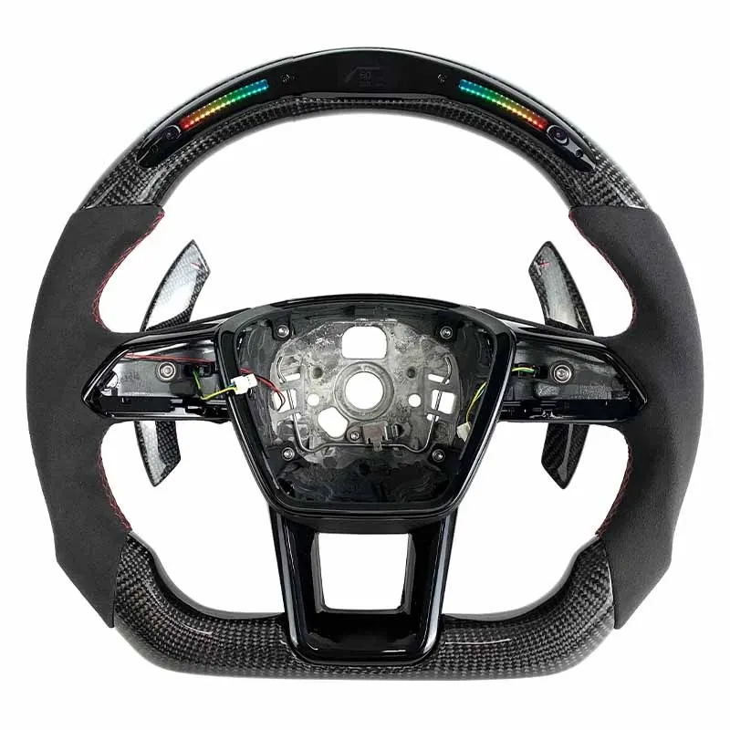 Volant carbone Audi A6, A7 C8 et Q7, vue 4 sur 6
