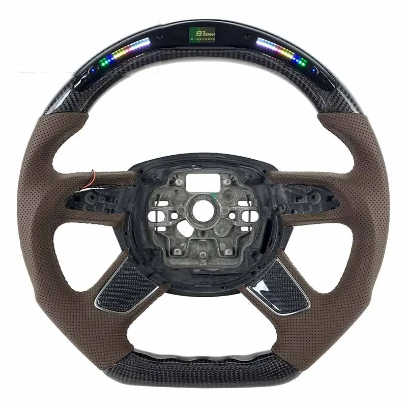 Volant carbone Audi A6 et A7 C7 à LED, vue 4 sur 6