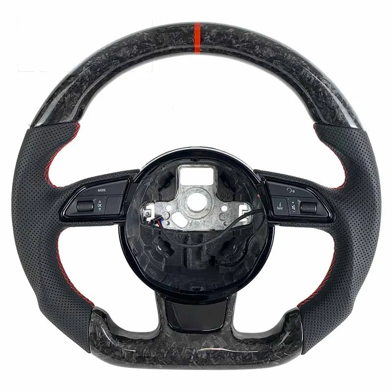 Volant carbone Audi S4, S5, RS4 et RS5 B8 à LED, vue 3 sur 6