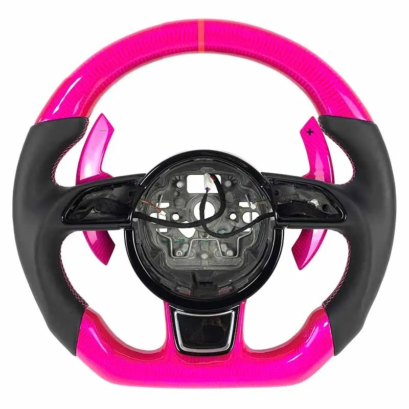 Volant carbone Audi S4, S5, RS4 et RS5 B8 à LED, vue 5 sur 6