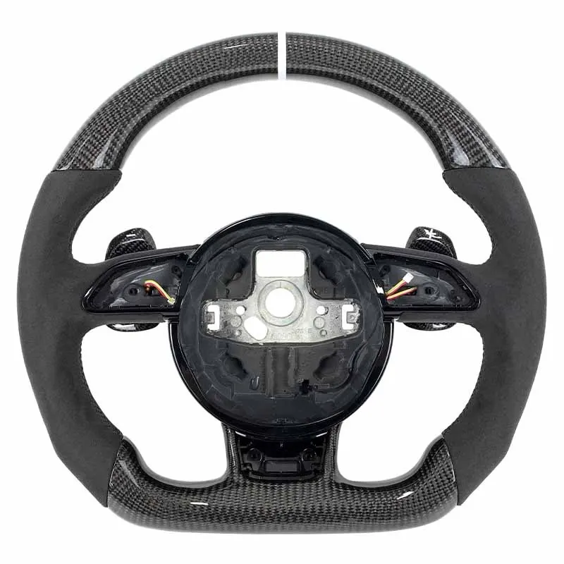 Volant carbone Audi S4, S5, RS4 et RS5 B8 à LED, vue 6 sur 6