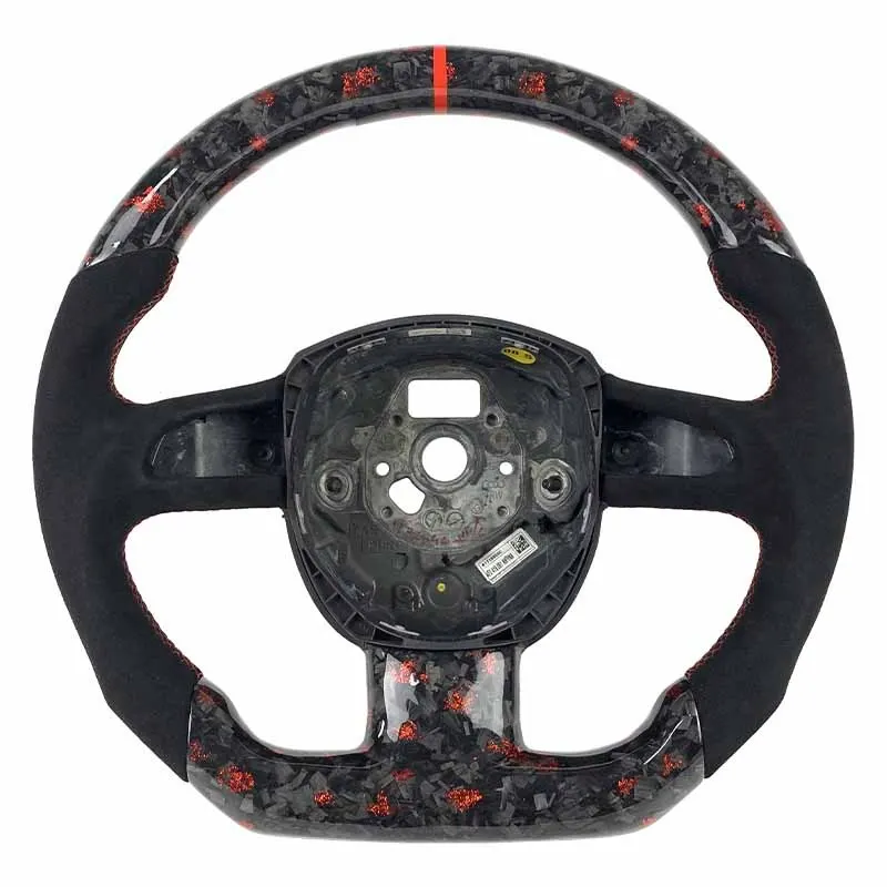 Volant carbone Audi S5 et RS5 B8 à LED, vue 4 sur 6