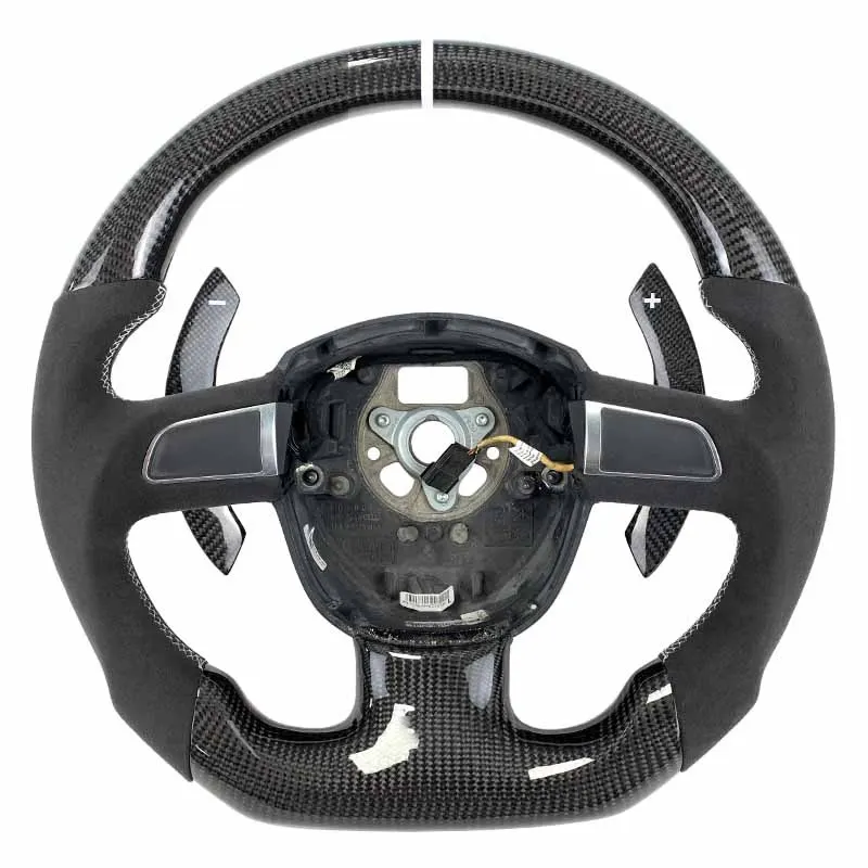 Volant carbone Audi S5 et RS5 B8 à LED, vue 5 sur 6