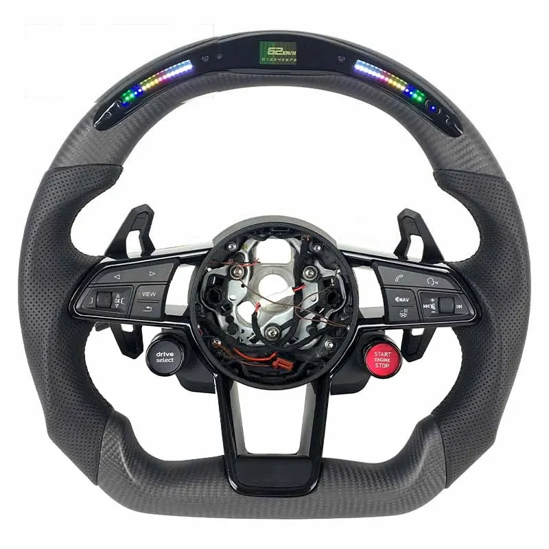 Volant carbone Audi TT 8S à LED, vue 2 sur 6