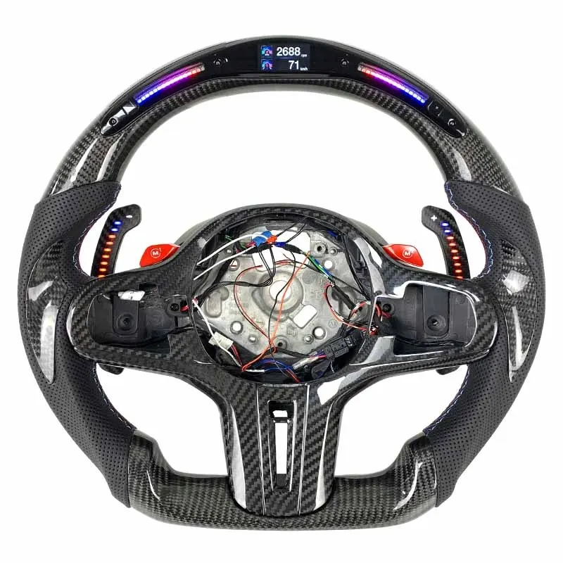 Volant carbone BMW G20, G30, X5 et X6 à LED