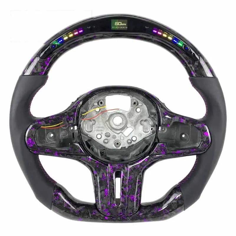 Volant carbone BMW G20, G30, X5 et X6 à LED, vue 4 sur 6