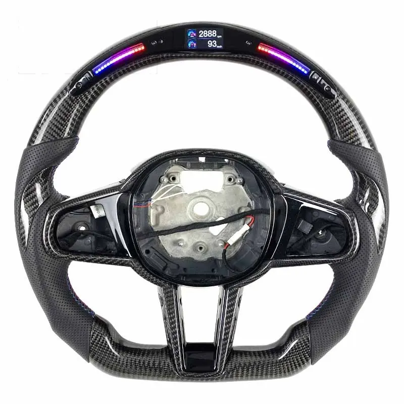 Volant carbone BMW M3 G80, M4 G82 et G20 à LED