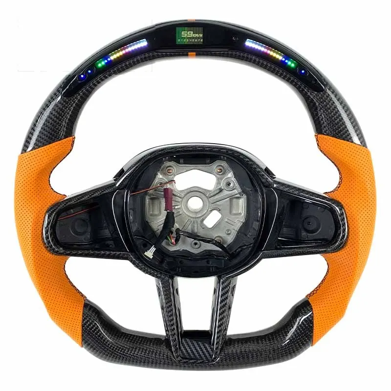 Volant carbone BMW M3 G80, M4 G82 et G20 à LED, vue 2 sur 6