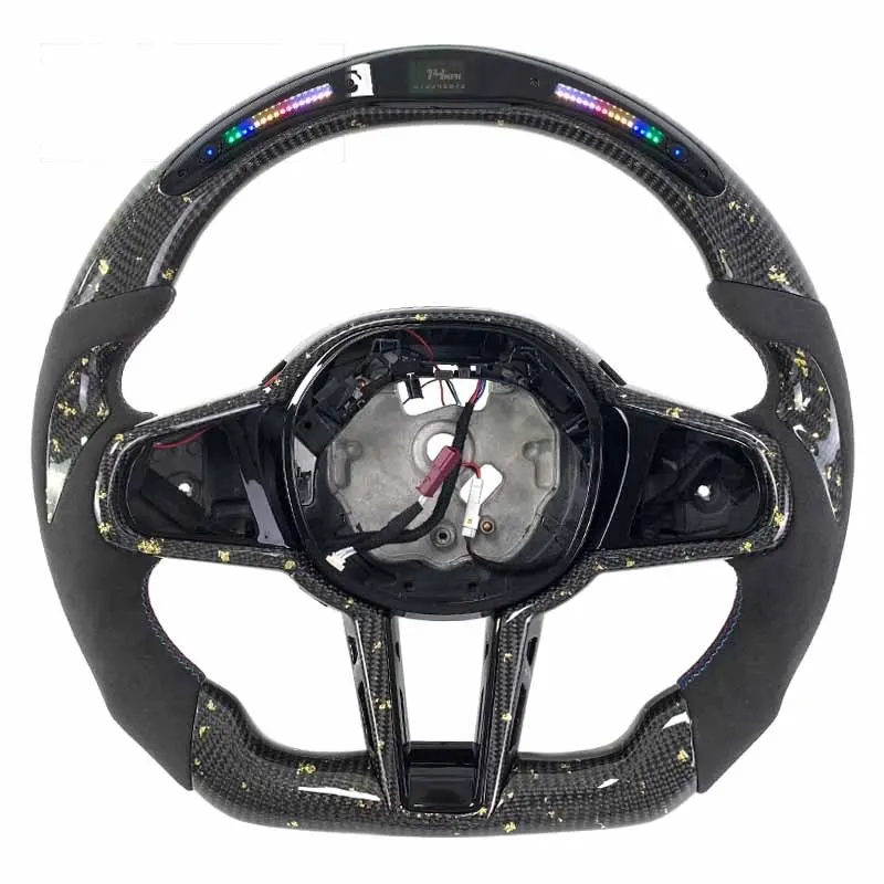 Volant carbone BMW M3 G80, M4 G82 et G20 à LED, vue 4 sur 6