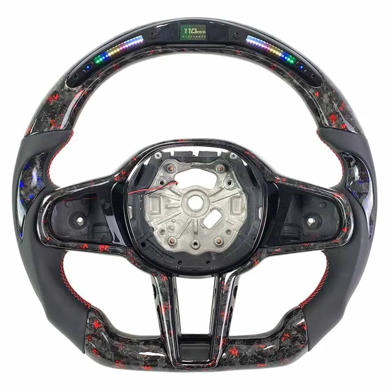 Volant carbone BMW M3 G80, M4 G82 et G20 à LED, vue 5 sur 6