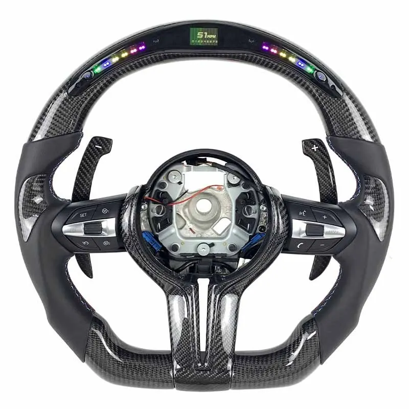 Volant carbone BMW Série 3 F30 et Série 4 F32 à LED