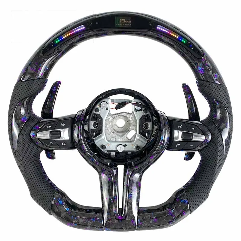 Volant carbone BMW Série 3 F30 M Sport à LED, vue 2 sur 6