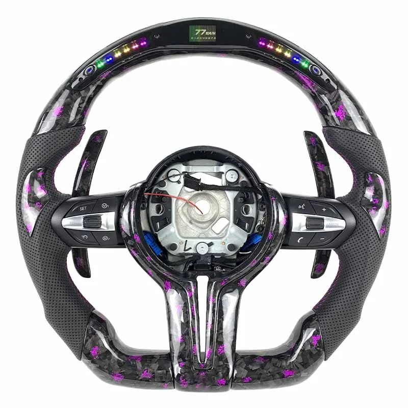 Volant carbone BMW Série 3 F30 M Sport à LED, vue 3 sur 6