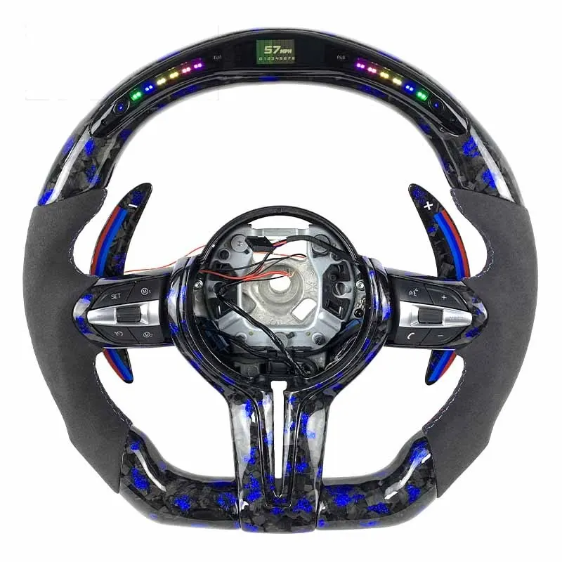 Volant carbone BMW Série 3 F30 M Sport à LED, vue 6 sur 6