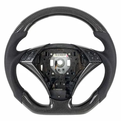 Volant carbone BMW Série 5 E60 à LED