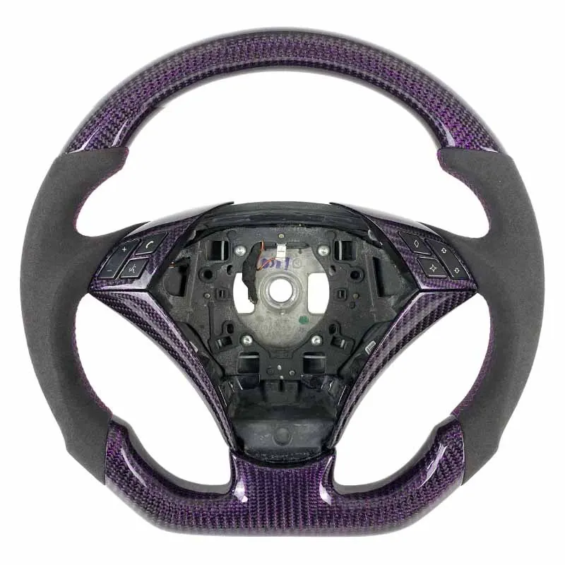 Volant carbone BMW Série 5 E60 à LED, vue 2 sur 6