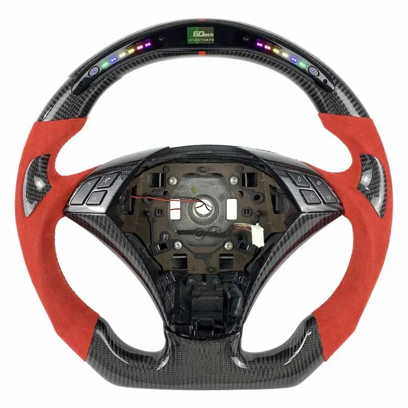 Volant carbone BMW Série 5 E60 à LED, vue 4 sur 6
