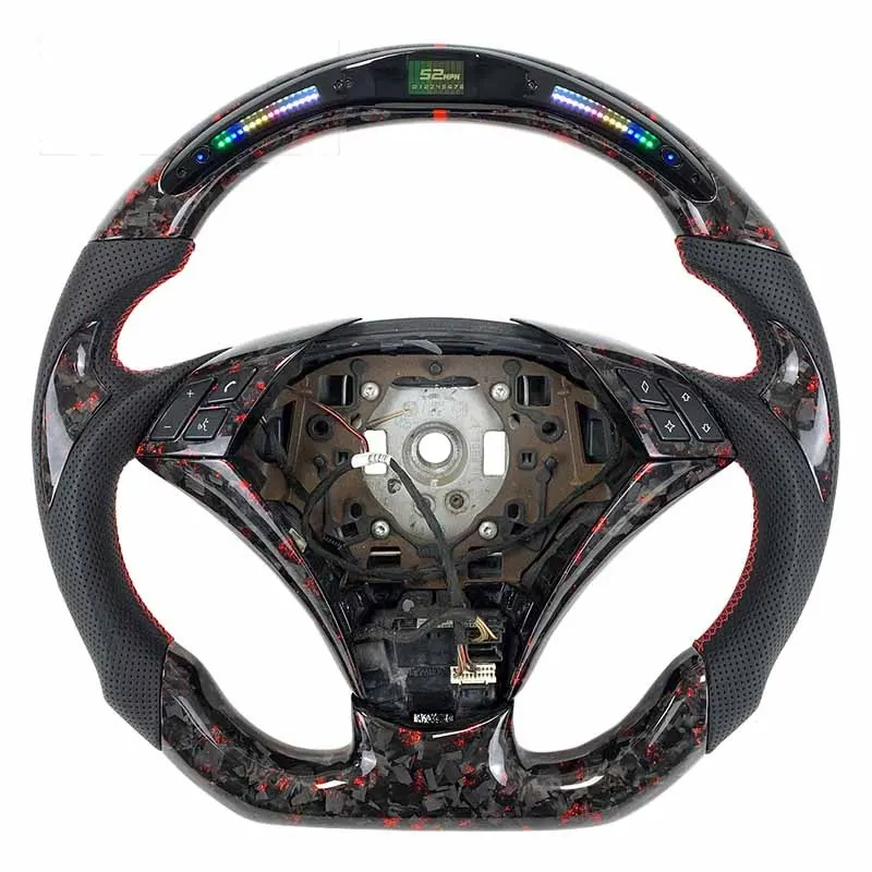 Volant carbone BMW Série 5 E60 à LED, vue 6 sur 6