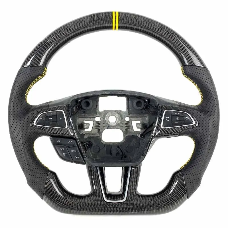 Volant carbone Ford Focus 3 à LED, vue 5 sur 6