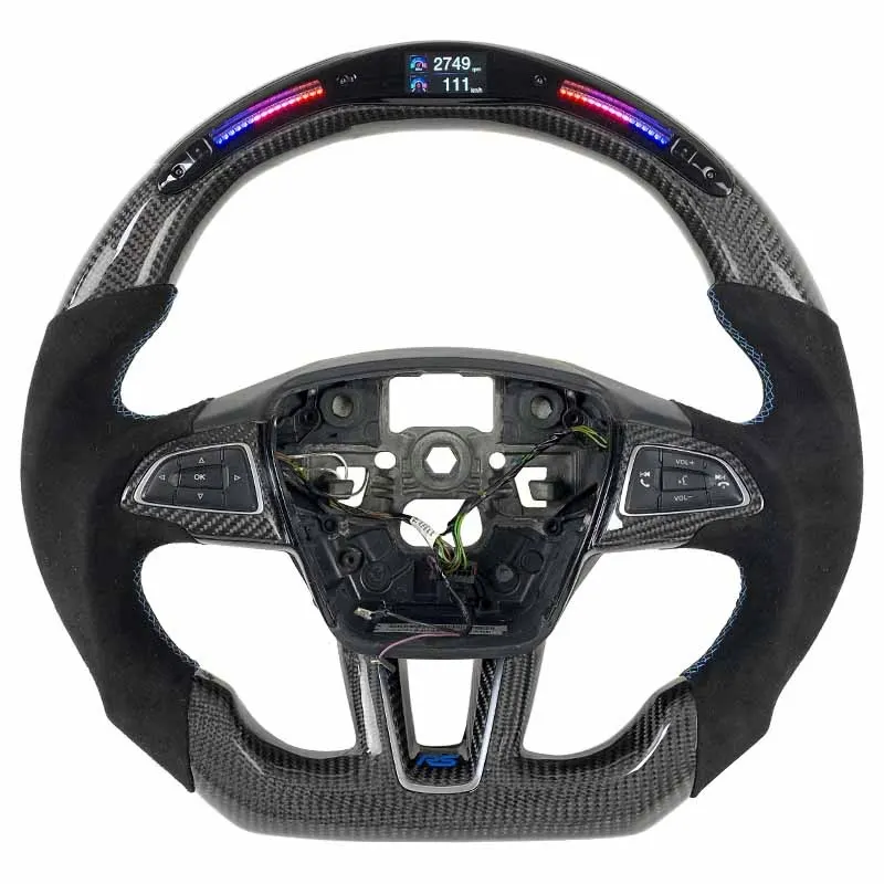 Volant carbone Ford Focus 3 ST et RS à LED, vue 3 sur 6