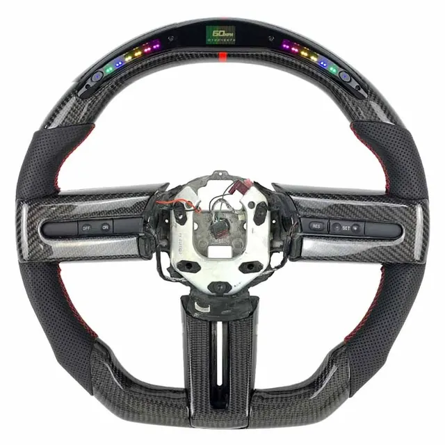 Volant carbone Ford Mustang S197 à LED