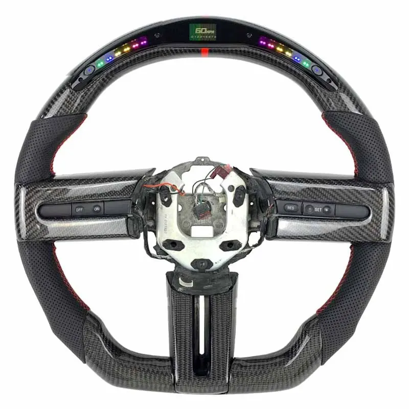 Volant carbone Ford Mustang S197 à LED