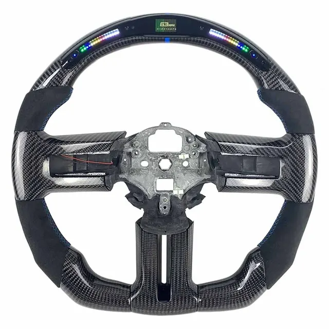 Volant carbone Ford Mustang S197 GT500 à LED