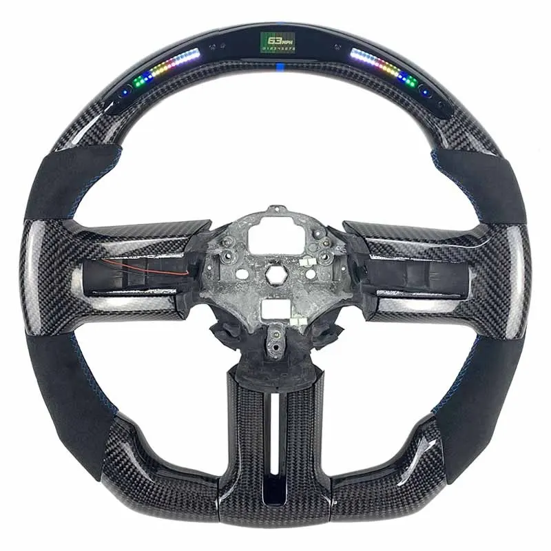 Volant carbone Ford Mustang S197 GT500 à LED