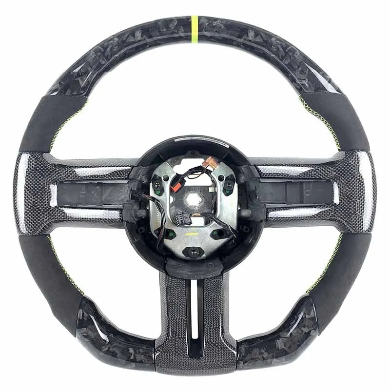 Volant carbone Ford Mustang S197 GT500 à LED, vue 3 sur 6