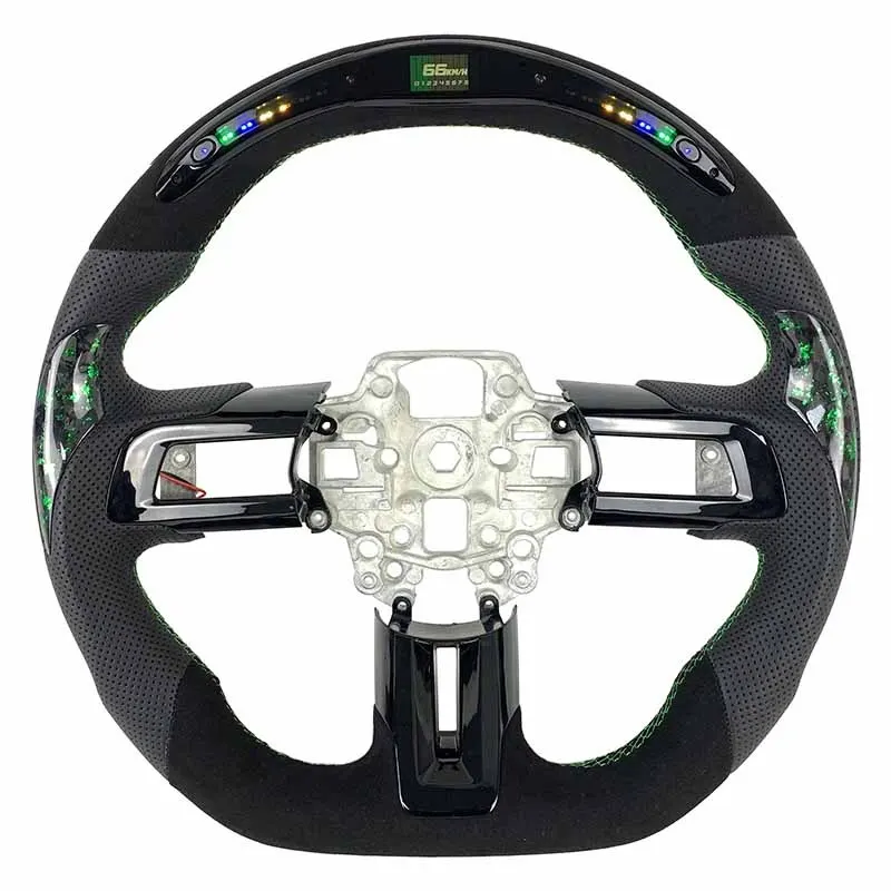 Volant carbone Ford Mustang S550 GT à LED, vue 4 sur 6