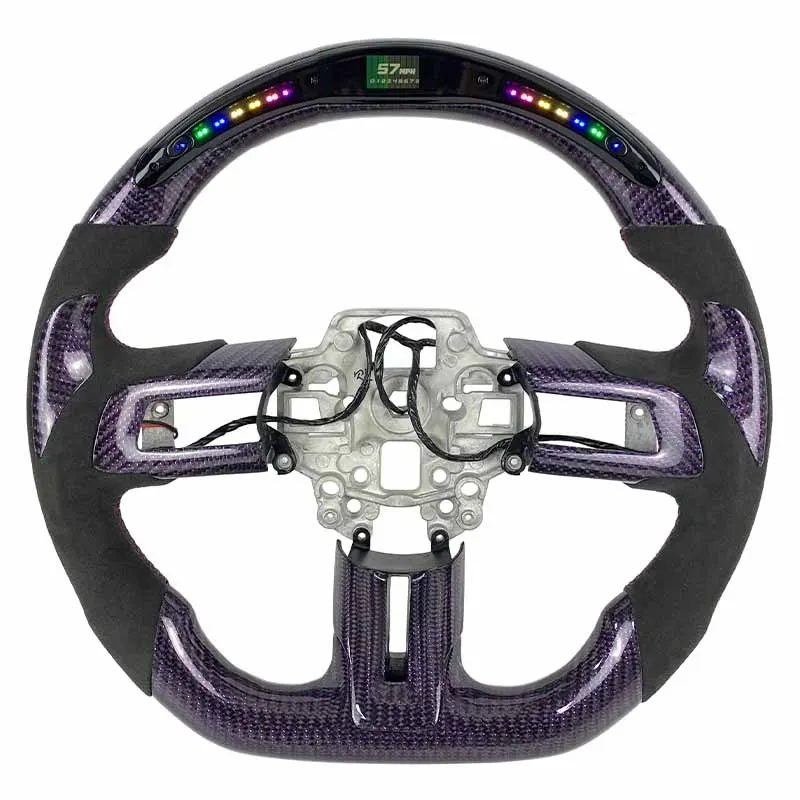 Volant carbone Ford Mustang S550 GT à LED, vue 5 sur 6