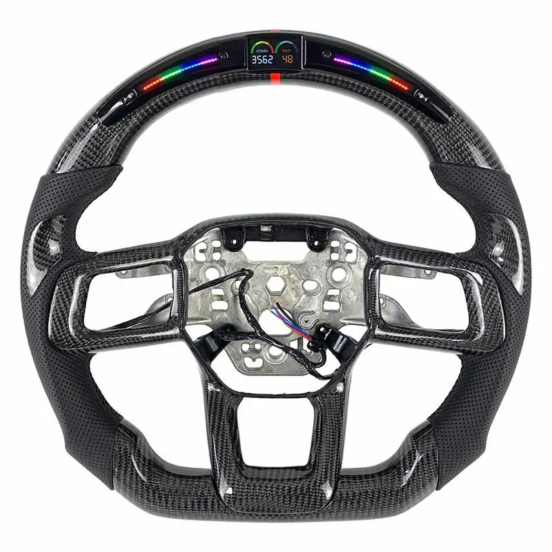 Volant carbone Ford Mustang S650 Dark Horse à LED, vue 2 sur 6