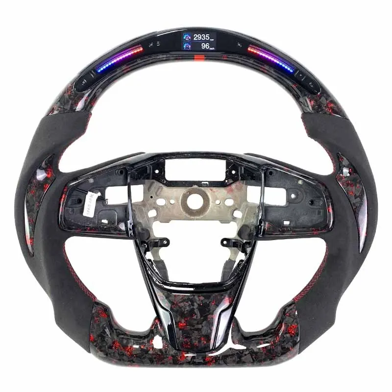 Volant carbone Honda Civic 10 FC à LED, vue 5 sur 6