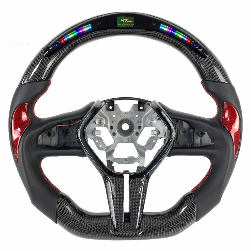 Volant carbone Infiniti Q50 et Q60 V37 à LED, vue 2 sur 6