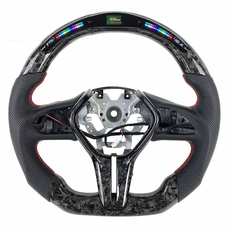 Volant carbone Infiniti Q50 et Q60 V37 à LED, vue 4 sur 6