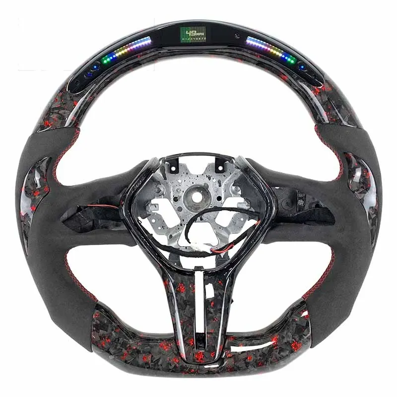 Volant carbone Infiniti Q50 et Q60 V37 à LED, vue 5 sur 6