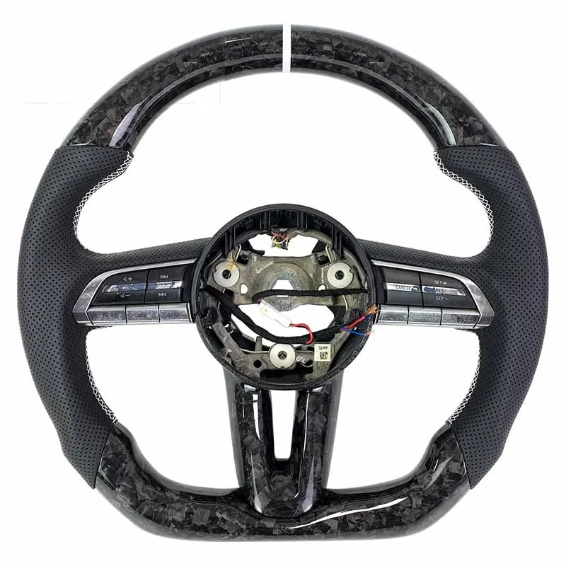 Volant carbone Mazda 3, CX-5 et CX-30 à LED, vue 4 sur 6