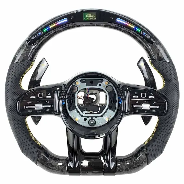 Volant carbone Mercedes AMG W177, W205 et W213 à LED