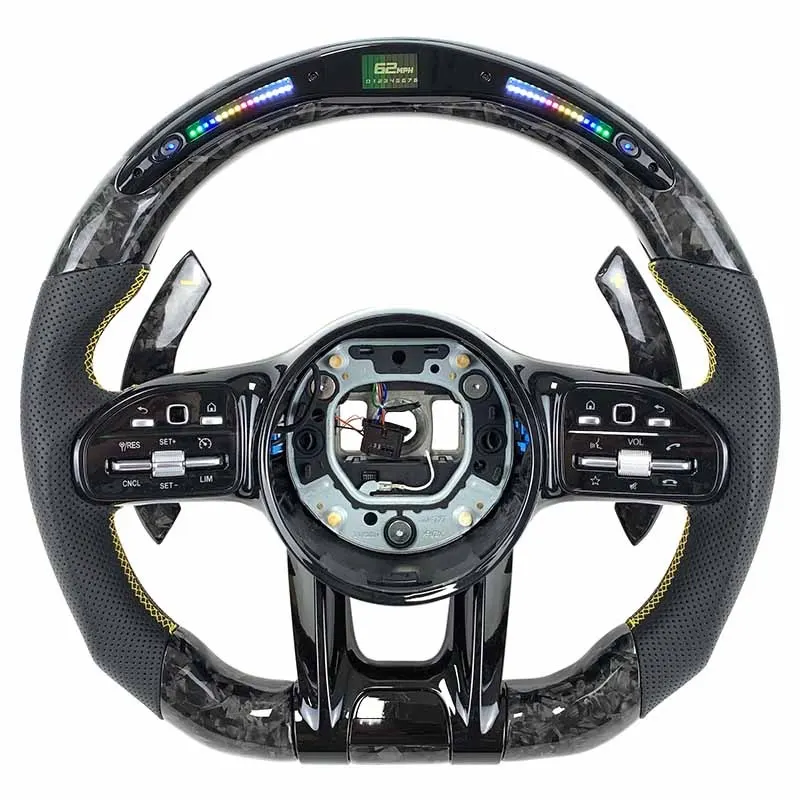 Volant carbone Mercedes AMG W177, W205 et W213 à LED