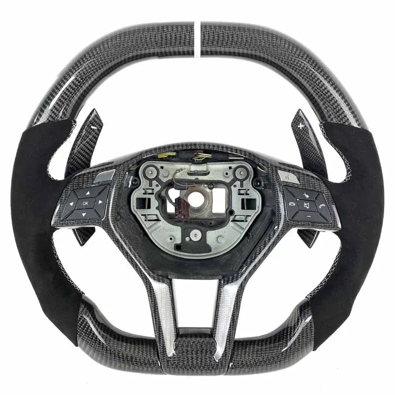 Volant carbone Mercedes C63 AMG W204, vue 5 sur 6