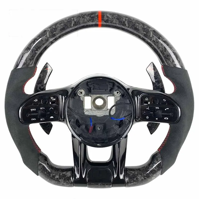 Volant carbone Mercedes Classe A, C et E AMG, vue 2 sur 6