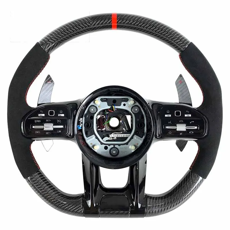 Volant carbone Mercedes Classe A, C et E AMG, vue 4 sur 6