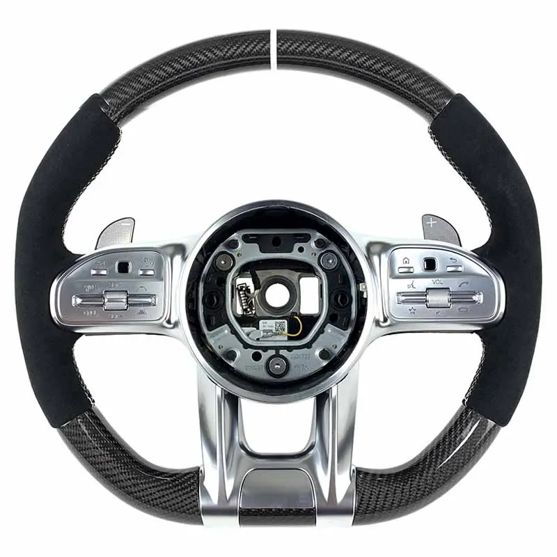 Volant carbone Mercedes Classe A, C et E AMG, vue 5 sur 6