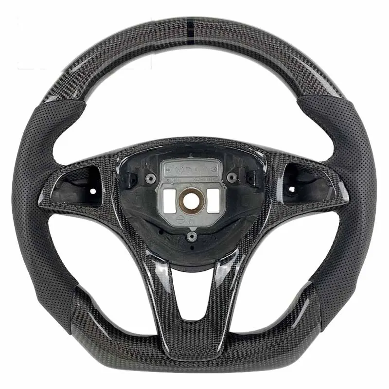 Volant carbone Mercedes Classe C W204 C63 à LED, vue 5 sur 6