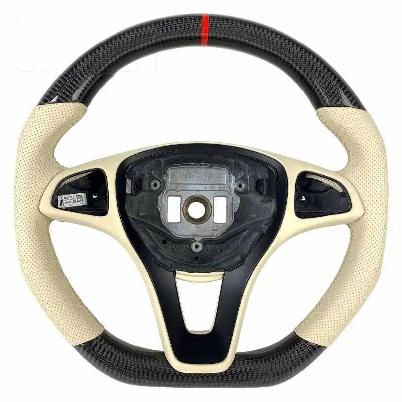 Volant carbone Mercedes Classe C W204 C63 à LED, vue 6 sur 6