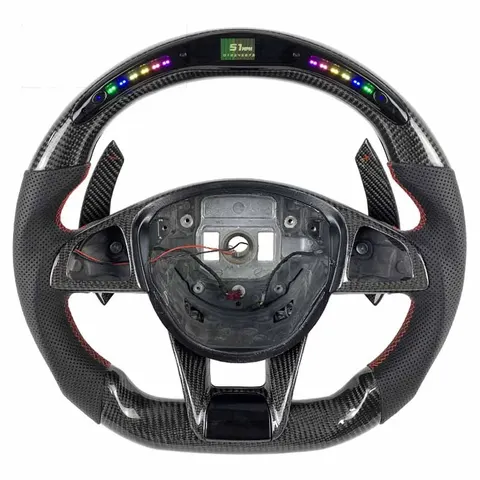 Volant carbone Mercedes Classe C W205 et Classe E à LED